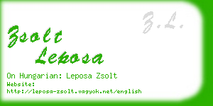 zsolt leposa business card